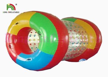 ผู้ใหญ่แดงใส PVC / TPU ระเบิดน้ำเดินบนของเล่นด้วยผ้าใบกันน้ำ PVC ทนทาน