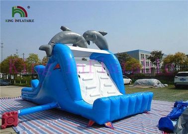 บลูไวท์โลมาพีวีซีพองแห้งสไลด์พร้อมบอร์ดสไลด์และ CE Blower
