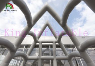 เต็นท์เหตุการณ์พอง PVC สีขาวพร้อมรูปร่างของโรงอุปรากรซิดนีย์และหลังคาโปร่งใส