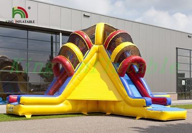 ทริปเปิลเลน Volcano PVC Inflatable Dry Slide พร้อมรับประกัน 24 เดือน