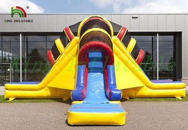 ทริปเปิลเลน Volcano PVC Inflatable Dry Slide พร้อมรับประกัน 24 เดือน