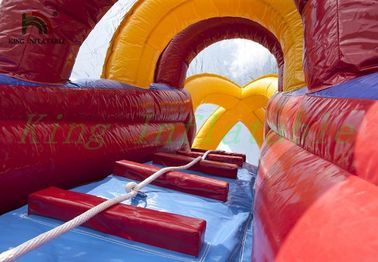 ทริปเปิลเลน Volcano PVC Inflatable Dry Slide พร้อมรับประกัน 24 เดือน