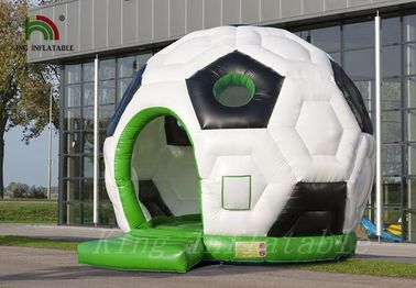 หลากสีฟุตบอลระเบิดบ้าน Bouncy ทนทาน 0.55 มม. PVC วัสดุผ้าใบกันน้ำ