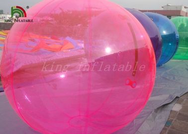 ทนทานสีสันพองเดินบนลูกบอลน้ำ 2 เมตร Dia 1.0 มม. PVC กันน้ำสำหรับเช่า