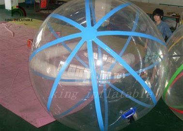 สีสัน PVC / TPU พองเดินบนลูกบอลน้ำเส้นผ่าศูนย์กลาง 2 เมตรสำหรับรายการน้ำ