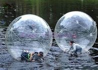 ครอบครัวโปร่งใสสวนสนุกพองลมบนลูกบอลน้ำ 1.0 มม. PVC / PTU บอล