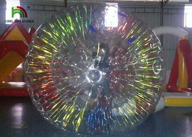 ส่องแสง Zorb / ชัดเจนพอง Coloful ส่องแสงแฟลช Roller Ball สำหรับ Grassplot กลิ้ง
