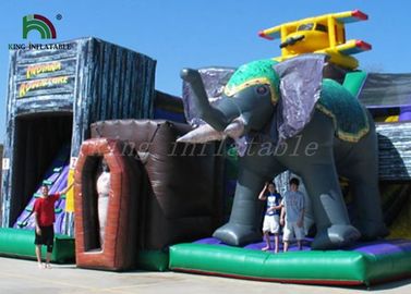Commercial Multipropose Inflatable Amusement Park การออกแบบที่น่าตื่นตาตื่นใจไม่มีพิษ