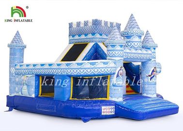 พีวีซีพระราชวังทนทานปราสาทพองกระโดดปราสาทคำสั่งผสมสไลด์ดิจิตอลพิมพ์