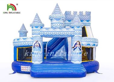 พีวีซีพระราชวังทนทานปราสาทพองกระโดดปราสาทคำสั่งผสมสไลด์ดิจิตอลพิมพ์