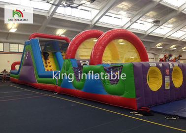 เกมฝ่าอุปสรรค Inflatabel ขนาดเล็กที่กำหนดเองที่มีภาพนิ่งสำหรับทุกวัยพีวีซี