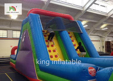 เกมฝ่าอุปสรรค Inflatabel ขนาดเล็กที่กำหนดเองที่มีภาพนิ่งสำหรับทุกวัยพีวีซี