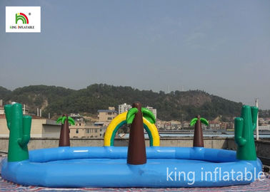 จังเกิ้ลว่ายน้ำทำให้พองสระว่ายน้ำรูปไข่ Ranibow สำหรับ PVC กลางแจ้ง