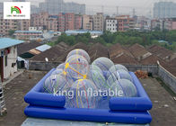 Commercial Blue Inflatable Swimming Pool สำหรับผู้ใหญ่ 1.3m ให้เช่าสูง