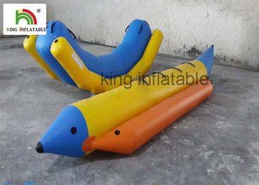 0.9 มิลลิเมตรพีวีซีผ้าใบกันน้ำทำให้พองเรือกล้วย / น้ำทำให้พองกล้วยแพสำหรับกระแสบินตกปลา