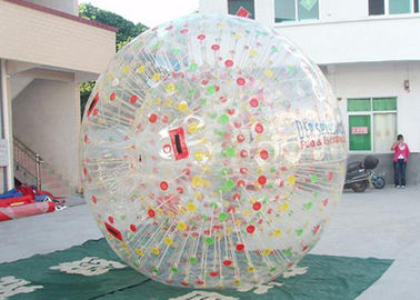 ทนทานลูก zorb พอง / ลูกหญ้าฟองกับแหวน D สีสันสำหรับ Grasslot