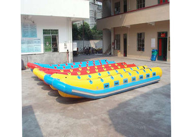 พีวีซีผ้าใบกันน้ำทำให้พองบินตกปลาเรือสำหรับ 6 ท่านเกมน้ำ 520x120 cm