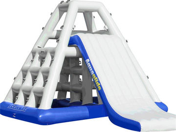 ผู้ใหญ่ 3.7mH สไลด์น้ำทำให้พองลอยน้ำ EN71 Plato PVC สำหรับสวน
