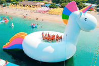 ธีมยูนิคอร์น Inflatable Floating Aqua Water Park การพิมพ์ดิจิตอล