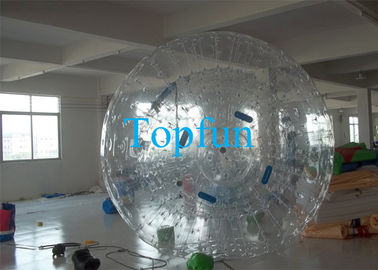 พีวีซีพองลูก 0.8mm / 1.0mm ลูก zorbing กับทางลาดสำหรับกลิ้งตลกของ