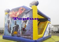 Kids Party PVC Commercial Bounce Houses ผ้าใบกันน้ำแบทแมน