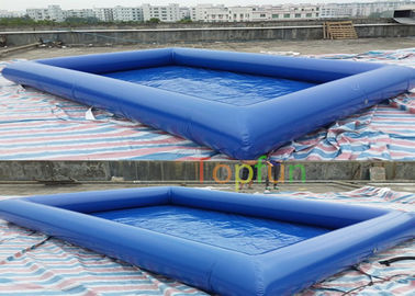 ความบันเทิง 5 x 3.5 x 0.5 ม. สระว่ายน้ำทำให้พอง 0.9 มม. พีวีซีผ้าใบกันน้ำสำหรับครอบครัวเด็ก