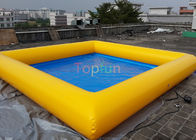 0.9 Mm PVC 8 ​​X 8 M Square สระน้ำทำให้พอง, สระว่ายน้ำสำหรับครอบครัว