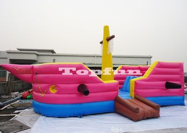 รูปร่างเรือปราสาทกระโดดพอง / โจรสลัดตีกลับรอบสำหรับเด็ก