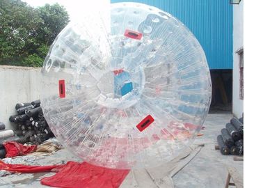 Clear 1.0mm PVC Zorb พองที่มีเส้นผ่านศูนย์กลางภายนอก 3M / เส้นผ่านศูนย์กลางด้านใน 2m