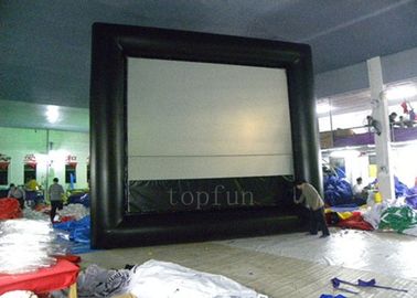 แบบพกพากลางแจ้งพองจอโปรเจคเตอร์ 0.55 พีวีซีผ้าใบกันน้ำสำหรับโฆษณา