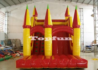 Kids Inflatable Volcano Dry Slide ปราสาทกระโดดปราสาท