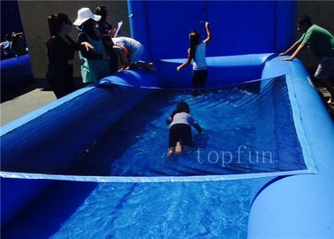 น้ำทำให้พองกลางแจ้งสระว่ายน้ำ PVC ครอบครัว / เชิงพาณิชย์สำหรับสวนน้ำ