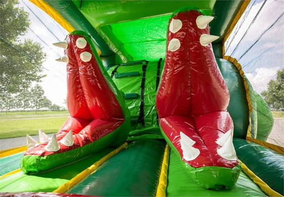 เด็กพองจระเข้อุปสรรคหลักสูตร Jumping Castle