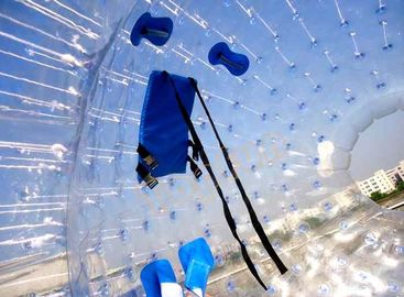 สันทนาการ TPU พองหญ้า Zorb สีส้มเส้นผ่าศูนย์กลาง 3 เมตรฟุตบอลลูก Zorb