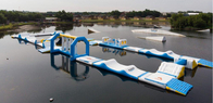 OEM Inflatable Floating Water Park อุปสรรคหลักสูตร Jumping Sport Game