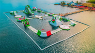 ผู้ใหญ่ Aqua jump Infaltable Water Park Games Obstacle Course