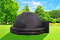 ดาราศาสตร์ Black Inflatable Bubble Dome เต็นท์เหตุการณ์เพื่อการพาณิชย์
