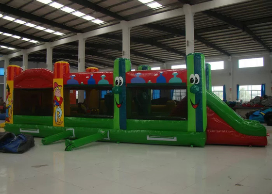 Fun Kids Inflatable Obstacle Course เช่า 0.55mm PVC Tarpaulin