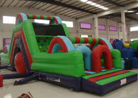 หลักสูตรอุปสรรค Green Bouncy Castle Obstacle สำหรับเด็ก