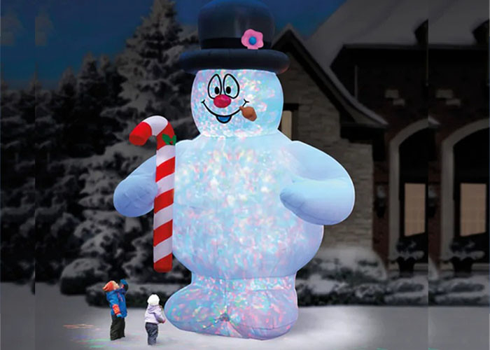 20ft Inflatable Snowman Christmas Decoration Yard Inflatables การเคลื่อนย้าย Snowman คริสต์มาส