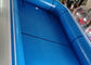 PVC Tarpaulin Blue Portable Swimming Pools , Inflatable Water Park Fire Retardant