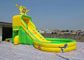 SpongeBob Multifunctional Inflatable Water Slide With Basket Hoops PVC Tarpaulin