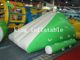 Inflatable Mini Iceberg For Water Parks With Slide Green And White