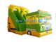 PVC Tarpaulin Inflatable Water Slide  Double Stitched Fresh Lovely Bus Style