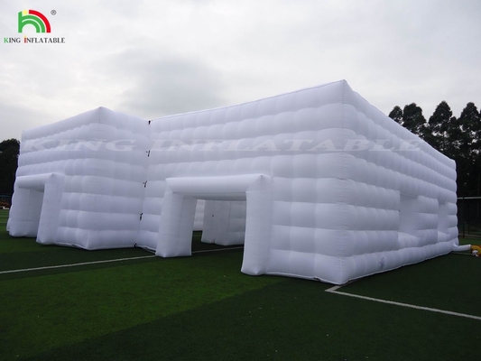 คุณภาพสูง LED ไฟคิวบีปาร์ตี้ คลับกลางคืนเต็นท์ คลับกลางคืน inflatable ขาวสําหรับปาร์ตี้